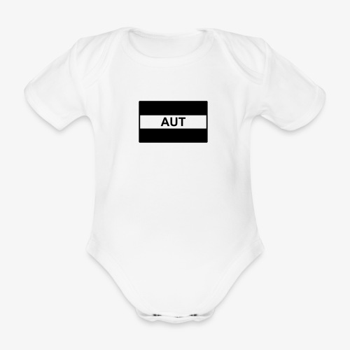 Österrike /Österrikisk taktisk flagga - AUT - Ekologisk kortärmad babybody