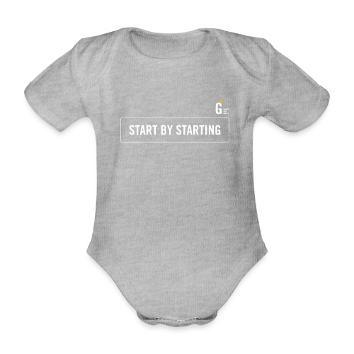Start by starting I - Organic Short-sleeved Baby Bodysuit