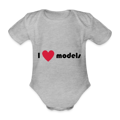 I love models - Baby bio-rompertje met korte mouwen
