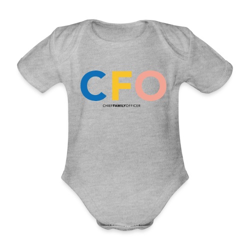 CFO Collection by made4families (rose/schwarz) - Baby Bio-Kurzarm-Body