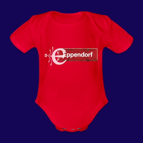 Hamburg Eppendorf Ortsschild mit Initial - Baby Bio-Kurzarm-Body