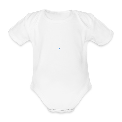 Isovalent writing white - Organic Short-sleeved Baby Bodysuit