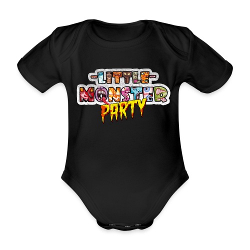 Little Monster Party - Kinder Geburtstag Feier - Baby Bio-Kurzarm-Body