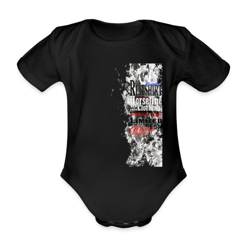 Limited Edition Reit Shirt Pferde Reiten - Baby Bio-Kurzarm-Body
