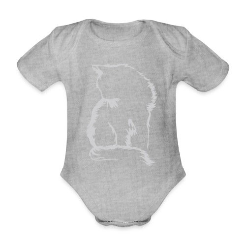 Cat - Organic Short-sleeved Baby Bodysuit