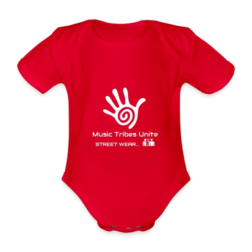 Music Tribes Unite - STREETWEAR by Pia & Nigel J. - Organic Short-sleeved Baby Bodysuit