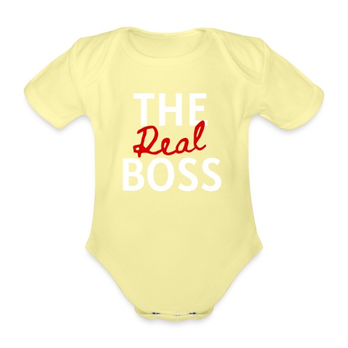 The real boss - Økologisk kortermet baby-body