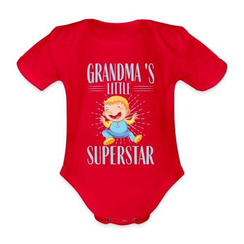 Grandpa's little Superstar - Baby Bio-Kurzarm-Body