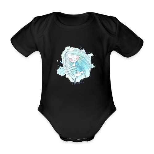Meermädchen Ahoi - Baby Bio-Kurzarm-Body