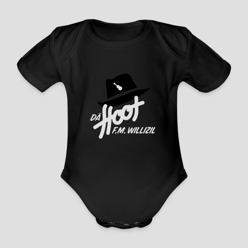 daeHoot_Shirt_Logo1_2c - Baby Bio-Kurzarm-Body