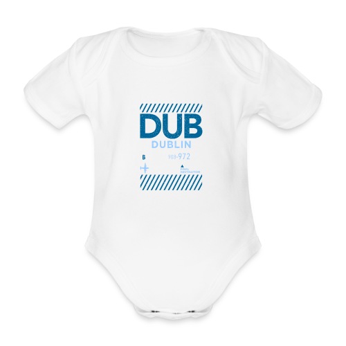 Dublin Ireland Travel - Organic Short-sleeved Baby Bodysuit