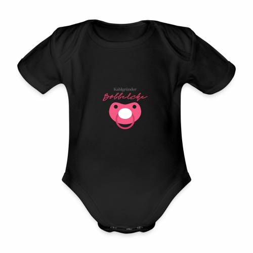 Kahlgruender Bobbelche - Pink Mädchen - Baby Bio-Kurzarm-Body