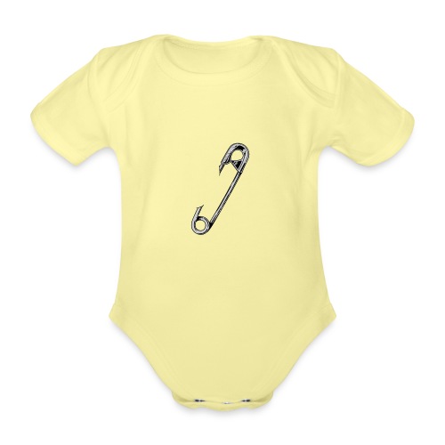 Safety pin - Organic Short-sleeved Baby Bodysuit