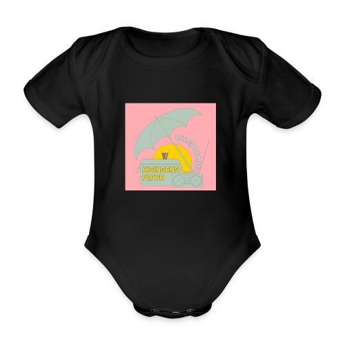 Hisingens playa pink - Ekologisk kortärmad babybody