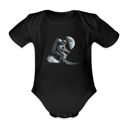 Astronaut Skifahrer - Baby Bio-Kurzarm-Body
