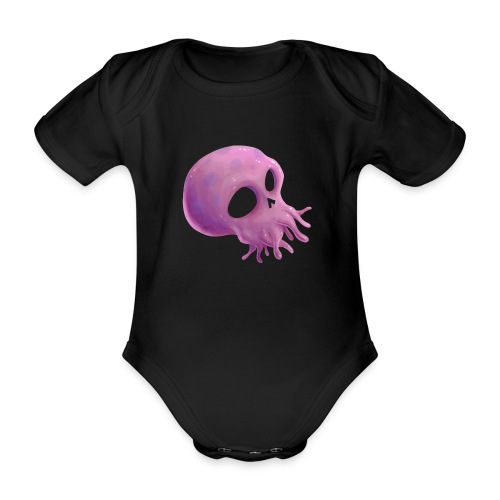 Skull octopus - Organic Short-sleeved Baby Bodysuit