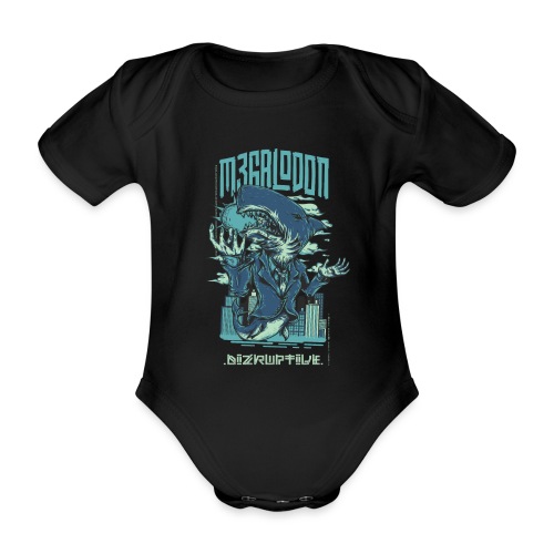Megalodon Business Monster - Baby Bio-Kurzarm-Body