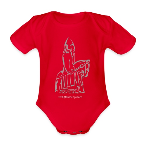 VHEH - Lewis Chessmen big - Organic Short-sleeved Baby Bodysuit