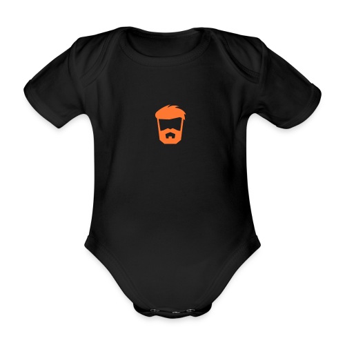 beard orange png - Ekologisk kortärmad babybody