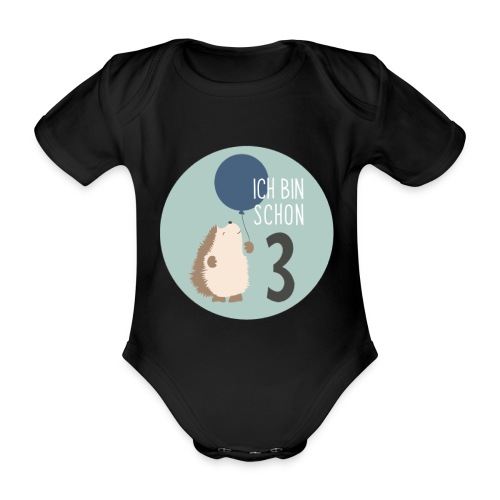 Outfit / Geschenk 3. Geburtstag Junge und Mädchen - Baby Bio-Kurzarm-Body