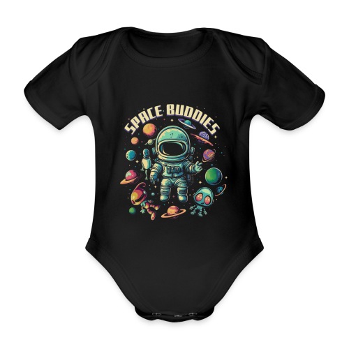 Space Buddies - Planeten, Astronaut und Aliens - Baby Bio-Kurzarm-Body