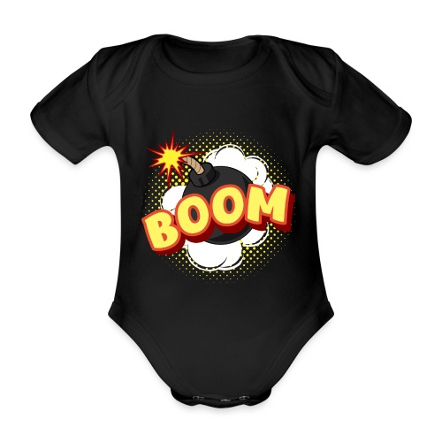 Comic Boom Bombe schwanger Geschenk Babybauch - Baby Bio-Kurzarm-Body