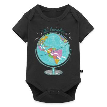 The Traveler - Holiday Design - Travel - Travel - Baby Premium short-sleeve bodysuit - black - Front