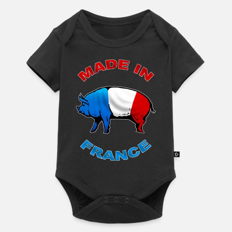 charcutier cochonnailles - Body à manches courtes Premium Bébé - noir