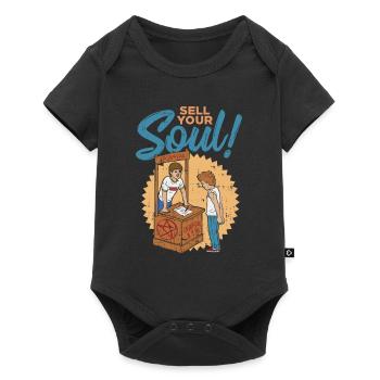 Vendez votre rituel d'ironie vintage rétro démon âme - Body à manches courtes Premium Bébé - noir - Devant