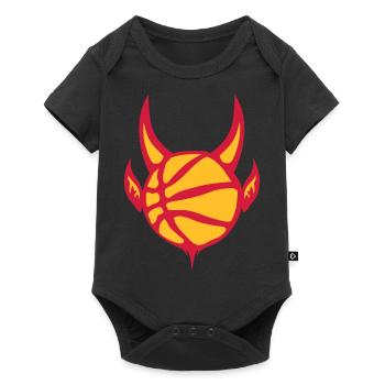 basketball ball basketball devil devil - Baby Premium short-sleeve bodysuit - black - Front