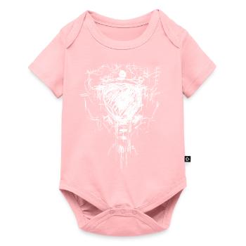 Predator crâne - Dark Wave Gothic - Body à manches courtes Premium Bébé - rose - Devant