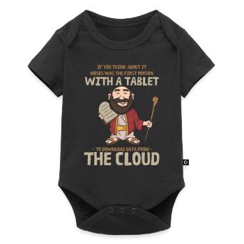 Moses Cloud Tablet Server Admin Tech Support - Baby Premium Kurzarmbody - Schwarz - Vorne