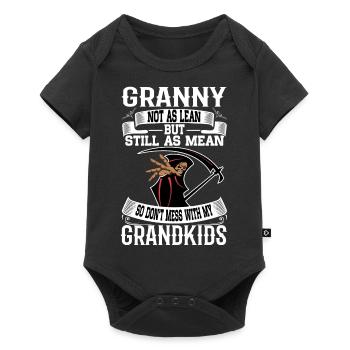 Granny - Baby Premium short-sleeve bodysuit - black - Front