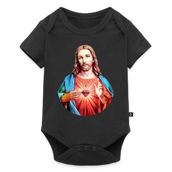 Jesus Christ | Jesus Christ - Baby Premium short-sleeve bodysuit - black - Front