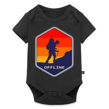 Hiking, climbing, climbing, walking, mountain, hike, - Baby Premium short-sleeve bodysuit - black - Front