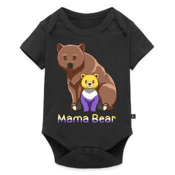 Nonbinary and Genderqueer Mama Bear Gift - Baby Premium short-sleeve bodysuit - black - Front