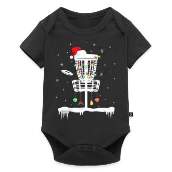 Disc Golf Funny Frisbee Sports Gift With Christmas - Body à manches courtes Premium Bébé - noir - Devant