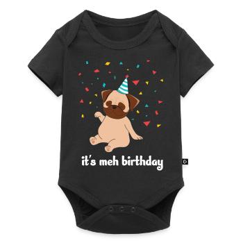 It's met birthday - Baby Premium short-sleeve bodysuit - black - Front