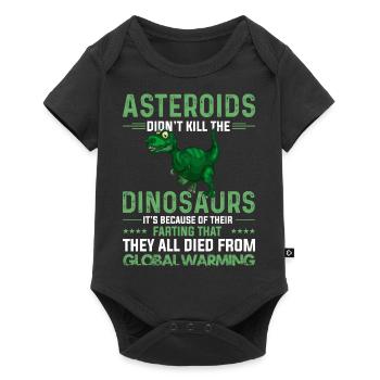 Asteroids Dinosaurs Global Warming - Body à manches courtes Premium Bébé - noir - Devant