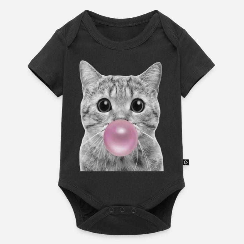 Bubble Cat - Baby Premium short-sleeve bodysuit - black