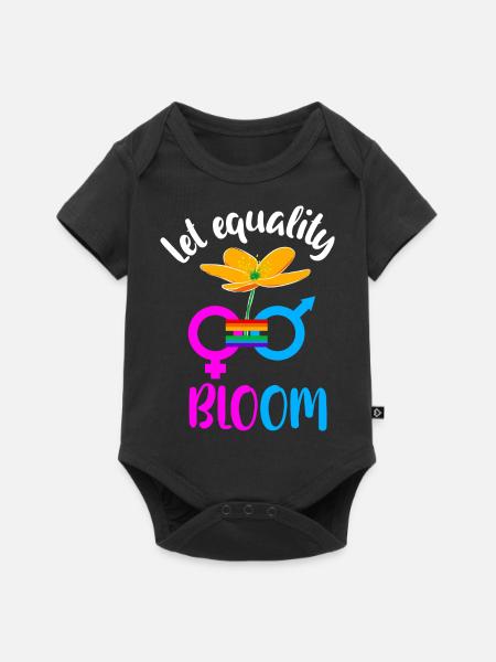 Gleichberechtigung - Baby Premium Kurzarmbody - Schwarz