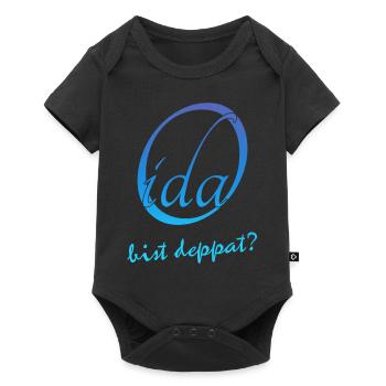 Oida bist deppat? - Baby Premium Kurzarmbody - Schwarz - Vorne