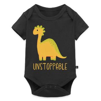 Imparable Dino Dinosaur Kids Cadeau - Body à manches courtes Premium Bébé - noir - Devant