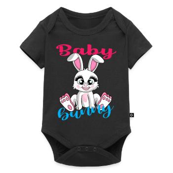 Baby Banny, Drôle de bébé lapin pour fille/fils - Body à manches courtes Premium Bébé - noir - Devant
