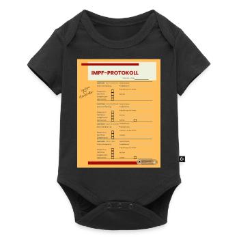 Protocole de vaccination - Body à manches courtes Premium Bébé - noir - Devant