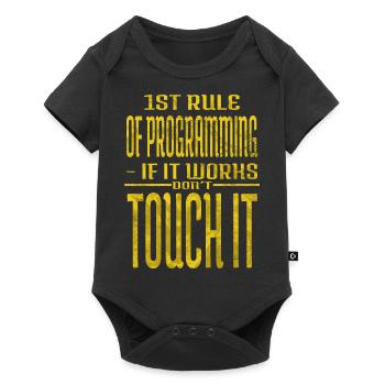 health informatics specialist tshirts fun - Baby Premium Kurzarmbody - Schwarz - Vorne