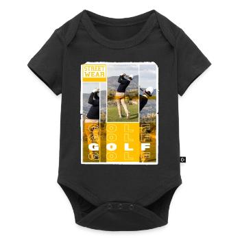 Golf Golf Golfer Sport Hobby Club Vintage - Baby Premium short-sleeve bodysuit - black - Front