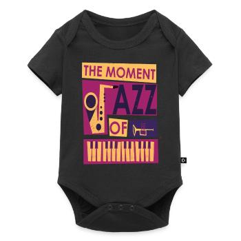 the moment of jazz music - Baby Premium short-sleeve bodysuit - black - Front