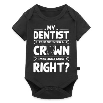 My Dentist - Baby Premium short-sleeve bodysuit - black - Front