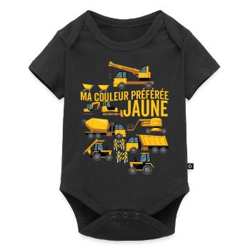 Chantier Véhicule de construction Pelleteuse - Body à manches courtes Premium Bébé - noir - Devant